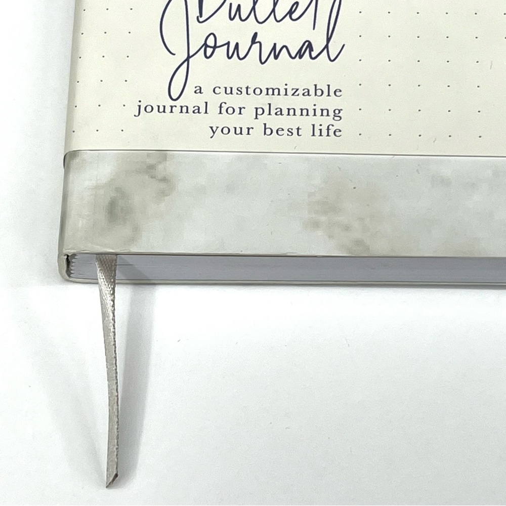 Bullet Journal Hardcover Dotted Gridded Notebook Customizable Bujo Marble Gray - Picture 16 of 16